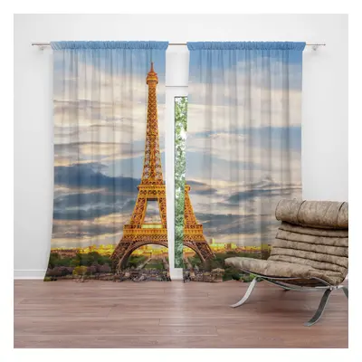 Závěs Eiffel Tower 3: 2ks 140x250cm