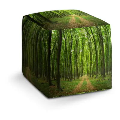 Taburet Cube Cesta v lese: 40x40x40 cm