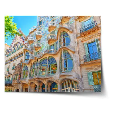 Plakát Barcelona Gaudi Casa Batllo 2 - 60x40 cm