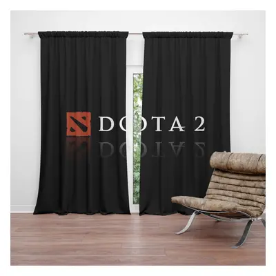 Závěs DOTA 2 Černá: 2ks 140x250cm