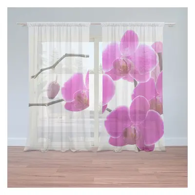 Záclony Fialové orchideje: 2ks 150x250cm