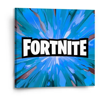 Obraz FORTNITE modrá - 50x50 cm