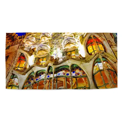 Ručník Barcelona Gaudi Casa Batllo 1 - 50x100 cm