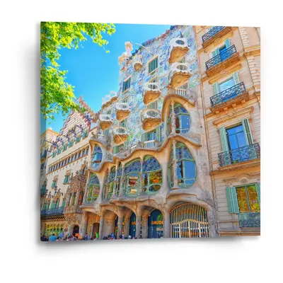 Obraz Barcelona Gaudi Casa Batllo 2 - 50x50 cm