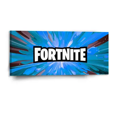 Obraz FORTNITE modrá - 110x50 cm