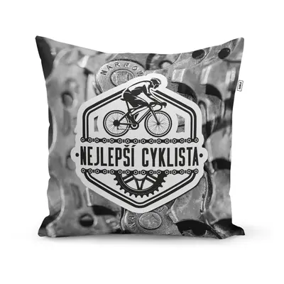 Polštář Nejlepší cyklista: 40x40 cm