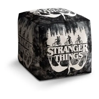 Taburet Cube Stranger Things White: 40x40x40 cm