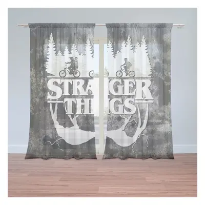 Záclony Stranger Things White: 2ks 150x250cm