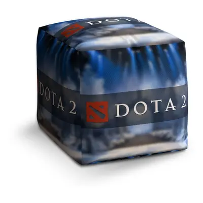 Taburet Cube DOTA 2 Modrá: 40x40x40 cm