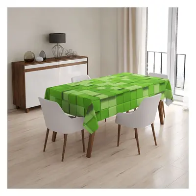 Ubrus Green Blocks 3D - 90x90 cm