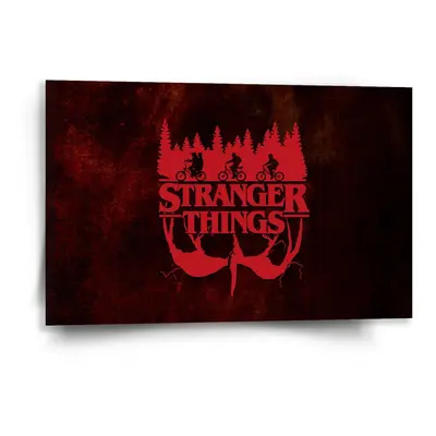 Obraz Stranger Things Red - 60x40 cm