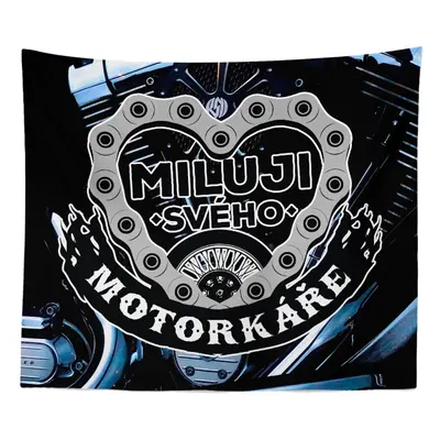 Deka Miluji svého motorkáře: 150x120 cm