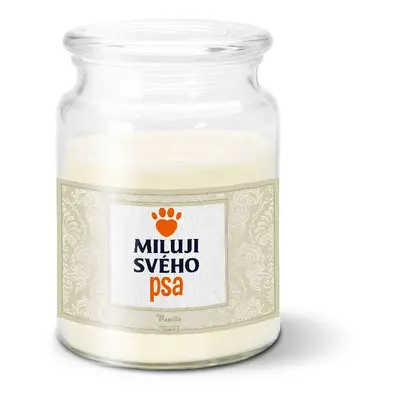 Svíčka Miluji svého psa - 500 g