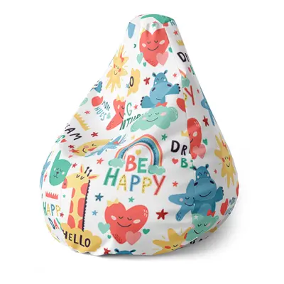 Sedací vak Pear Happy day - 140 x 100 x 25 cm