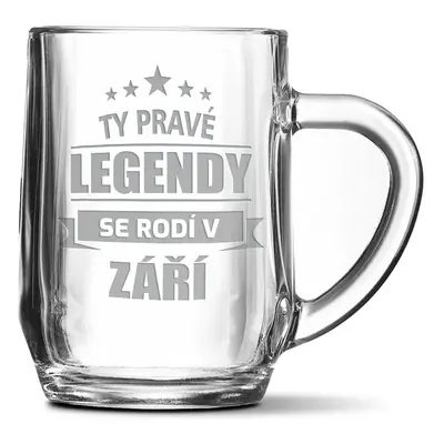 Půllitr Ty pravé legendy se rodí v září: 0,5