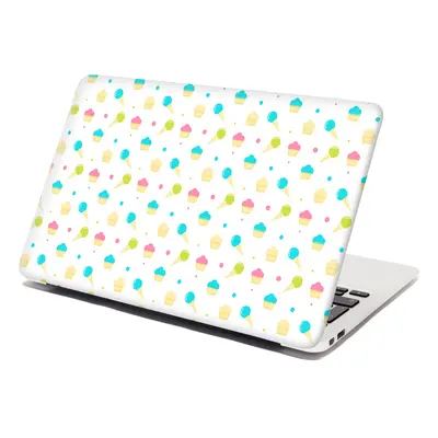 Samolepka na notebook Zmrzlinky s muffiny - 38x26 cm