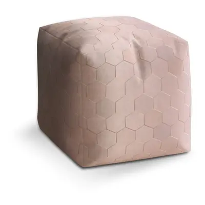 Taburet Cube Rose gold: 40x40x40 cm