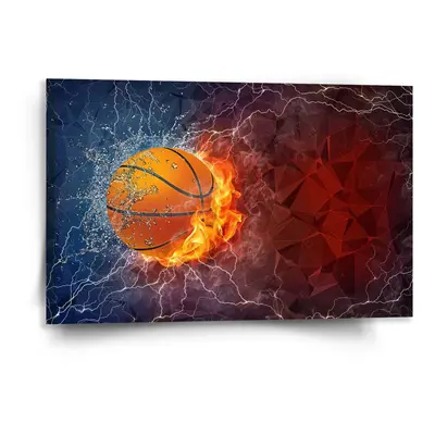 Obraz Basketbalový míč - 120x80 cm