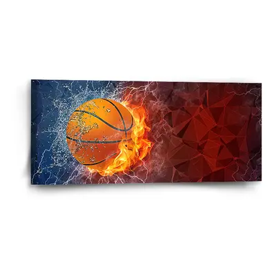 Obraz Basketbalový míč - 110x50 cm