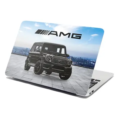 Samolepka na notebook AMG auto - 38x26 cm