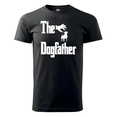 Tričko s potiskem The Dogfather - černé 2XL