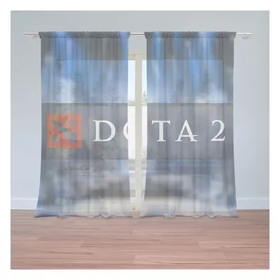 Záclony DOTA 2 Modrá: 2ks 150x250cm