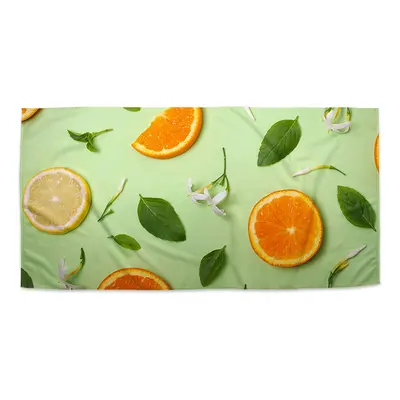 Ručník Citrus a květ - 50x100 cm