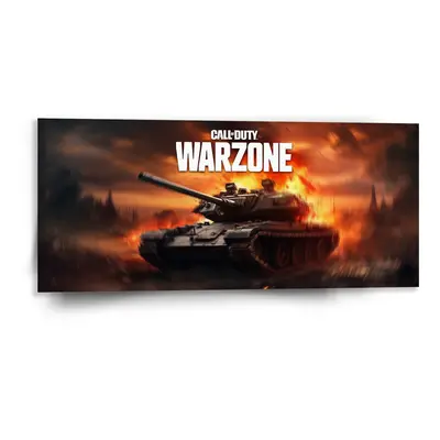 Obraz Call of Duty Warzone - tank - 110x50 cm