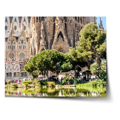 Plakát Barcelona Sagrada Familia - 90x60 cm