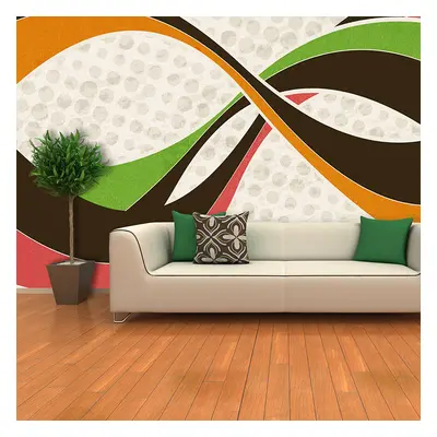 Tapeta Retro abstrakce - 208x125 cm