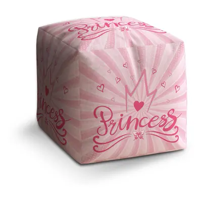 Taburet Cube Princess: 40x40x40 cm