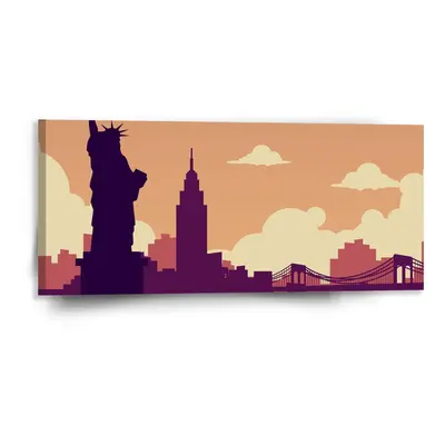 Obraz New York Socha svobody Art - 110x50 cm