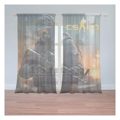 Záclony CS:GO Voják 2: 2ks 150x250cm