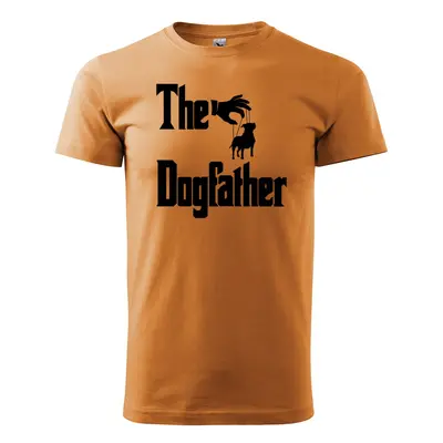 Tričko s potiskem The Dogfather - oranžové 2XL