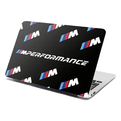 Samolepka na notebook MPERFORMANCE černý vzor - 38x26 cm