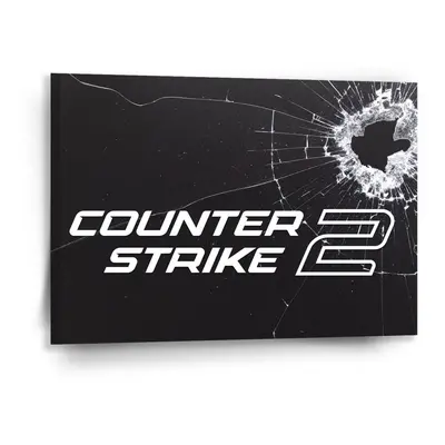 Obraz Counter Strike 2 Průstřel - 90x60 cm