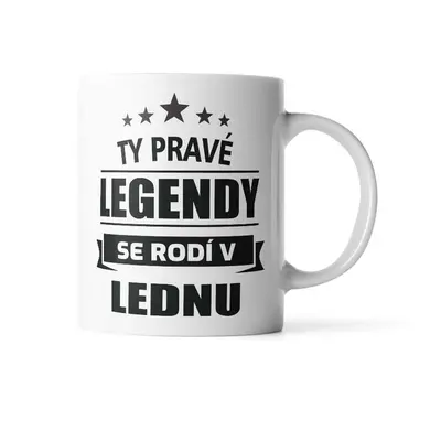 Hrnek Ty pravé legendy se rodí v lednu: 330 ml