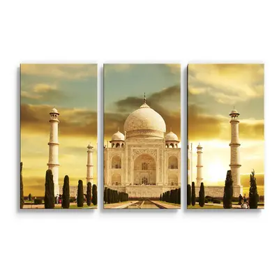 Obraz - 3-dílný Taj Mahal - 120x80 cm