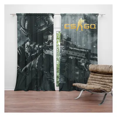 Závěs CS:GO Voják 1: 2ks 140x250cm