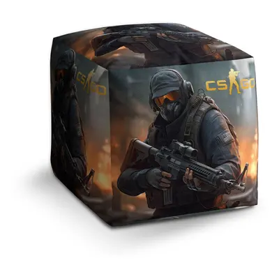 Taburet Cube CS:GO Voják 2: 40x40x40 cm