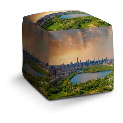 Taburet Cube New York Central Park: 40x40x40 cm