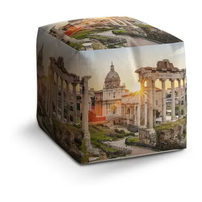 Taburet Cube Řím Forum Romanum: 40x40x40 cm