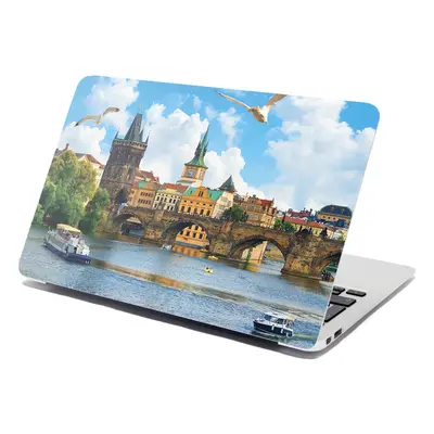 Samolepka na notebook Praha Karlův most 2 - 38x26 cm