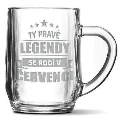 Půllitr Ty pravé legendy se rodí v červenci: 0,5