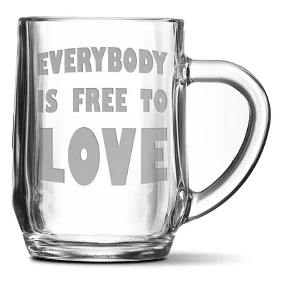 Půllitr Everybody is free to love: 0,5