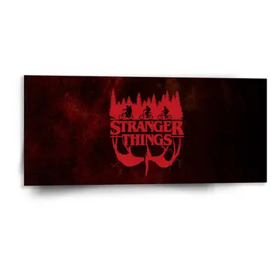 Obraz Stranger Things Red - 110x50 cm