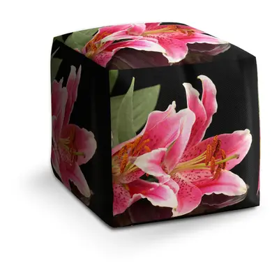 Taburet Cube Lilie: 40x40x40 cm