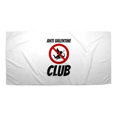 Ručník Anti Valentine Club - 50x100 cm