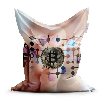 Sedací vak Classic Bitcoin - 150x100 cm