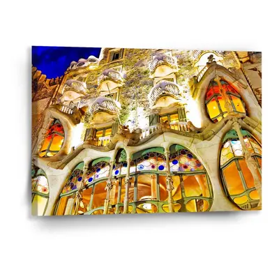 Obraz Barcelona Gaudi Casa Batllo 1 - 90x60 cm